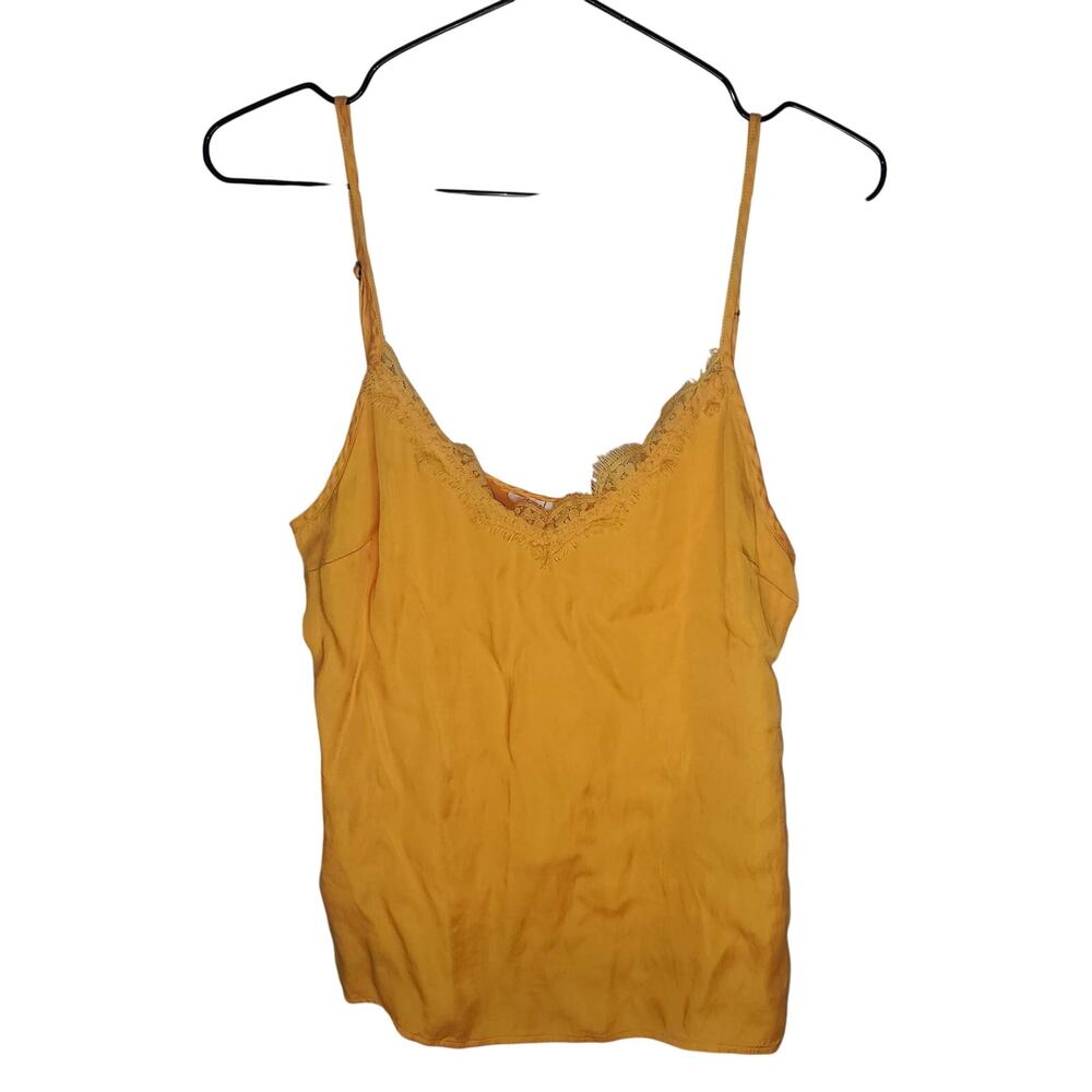 Floreat Golden Marigold Lace Trim Cami L (fits M) Boho Romantic Anthropologie